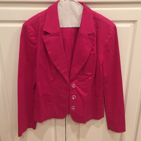 hot pink blazer jacket